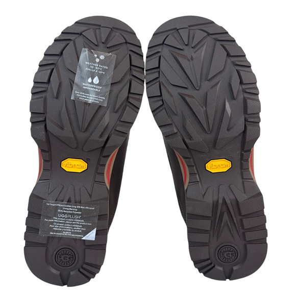 Ugg Bracken Lace Chestnut Suede Leather Boots Women’s Size 9 - Picture 9 of 11